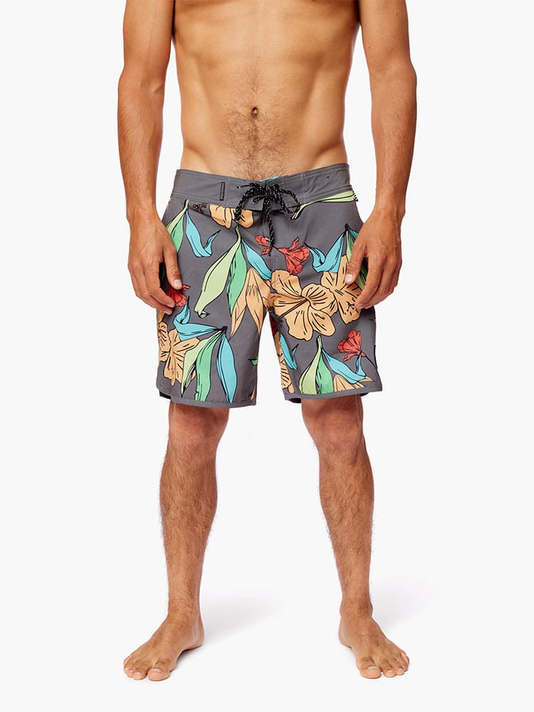 Ropa de Baño para Hombre Dunkelvolk BOARDSHORT ALOHA 16" BLK