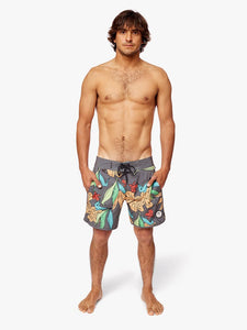 Ropa de Baño para Hombre Dunkelvolk BOARDSHORT ALOHA 16" BLK