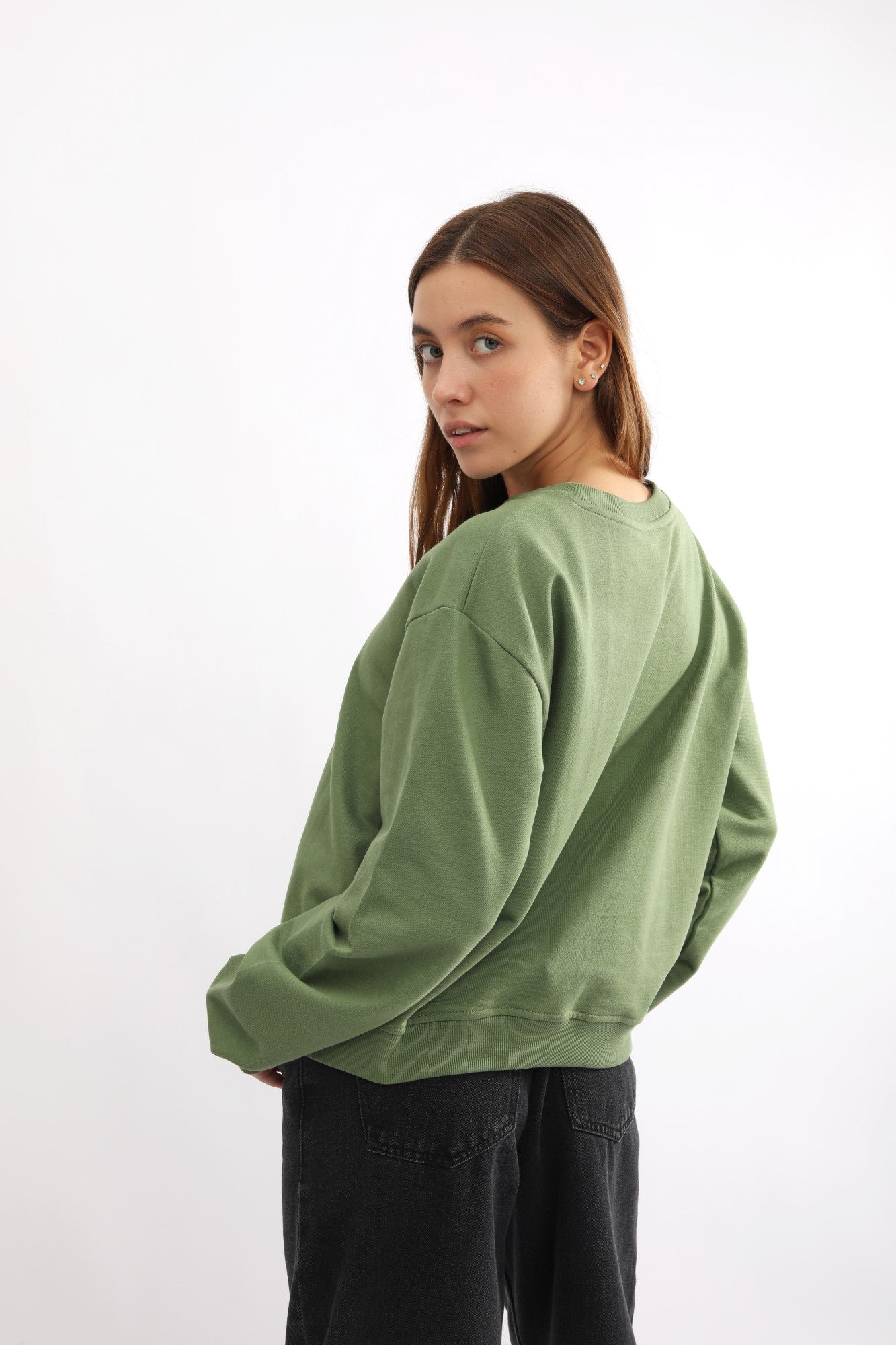 Polera para Mujer DVK SIN ZIP LIMA FLEECE VRD