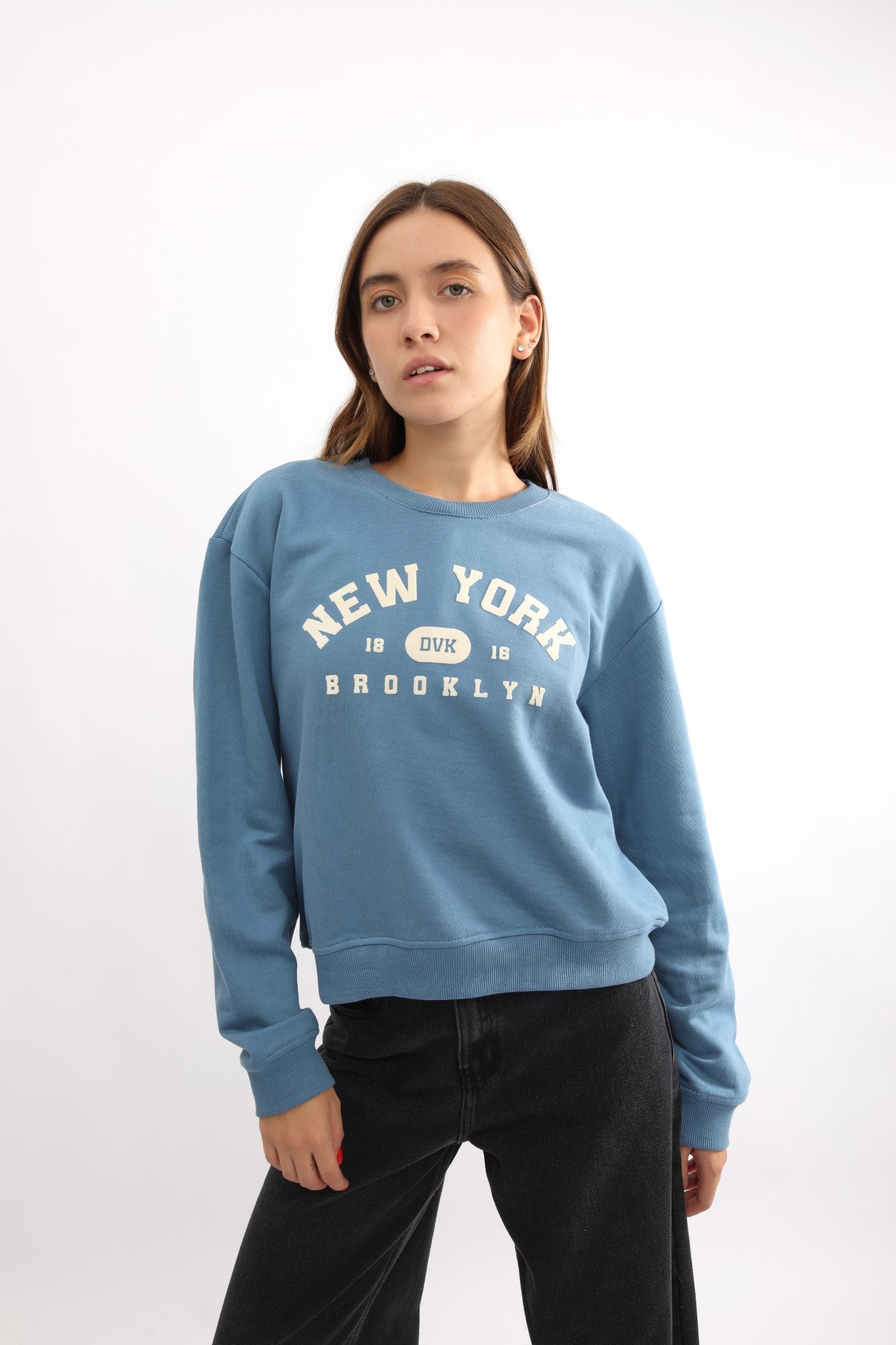 Polera para Mujer DVK SIN ZIP NEW YORK FLEECE ACE