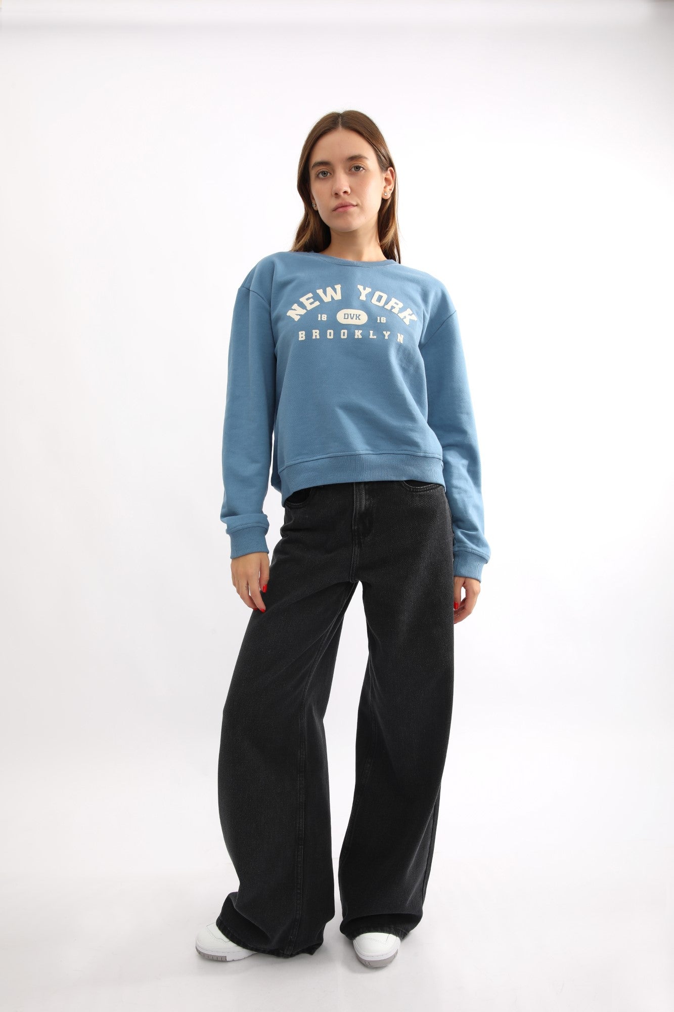 Polera para Mujer DVK SIN ZIP NEW YORK FLEECE ACE