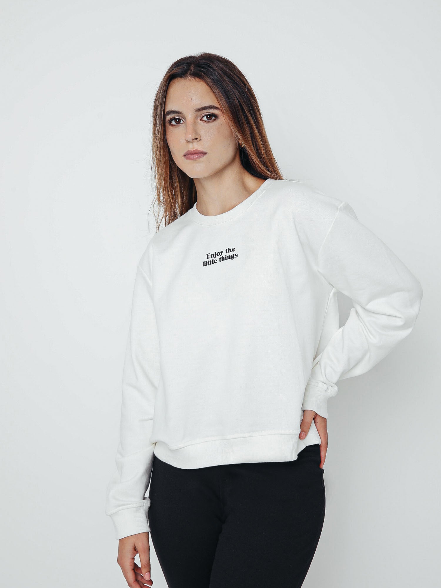 Polera para Mujer DVK CREW NECK ENJOY THE LITTLE THINGS FLEECE HUE