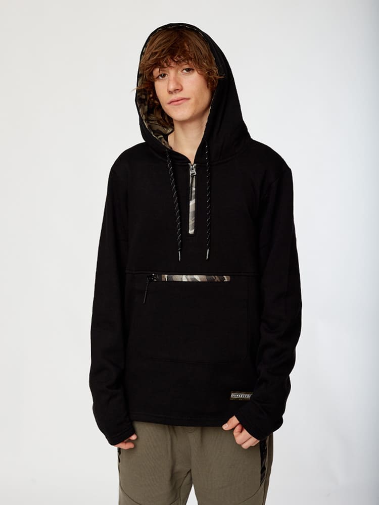 Polera para Hombre DUNKELVOLK SIN ZIP SIDNEY FP BLK