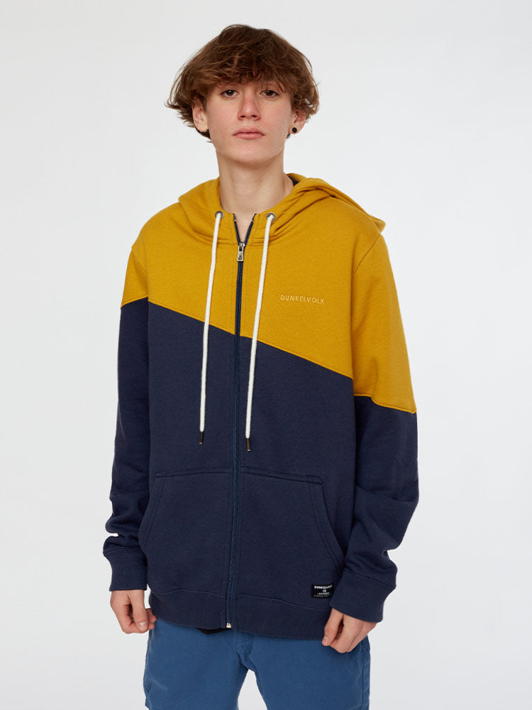 Polera para Hombre DUNKELVOLK CON ZIP COLLATERAL HOOD FT CHAZ