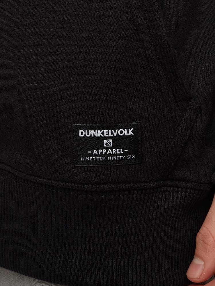 Polera para Hombre Dunkelvolk SIN ZIP THE DNA HOOD FP NGRO