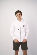 Cargar imagen en el visor de la galería, Polera para Hombre DUNKELVOLK CON ZIP ESPIRITU THE TIGER FT WHT
