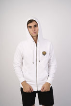 Cargar imagen en el visor de la galería, Polera para Hombre DUNKELVOLK CON ZIP ESPIRITU THE TIGER FT WHT
