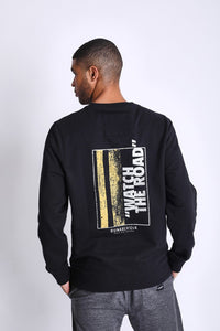 Polera para Hombre Dunkelvolk CREW NECK WATCH THE ROAD CREW FP BLK