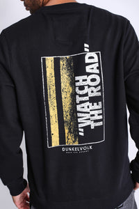 Polera para Hombre Dunkelvolk CREW NECK WATCH THE ROAD CREW FP BLK