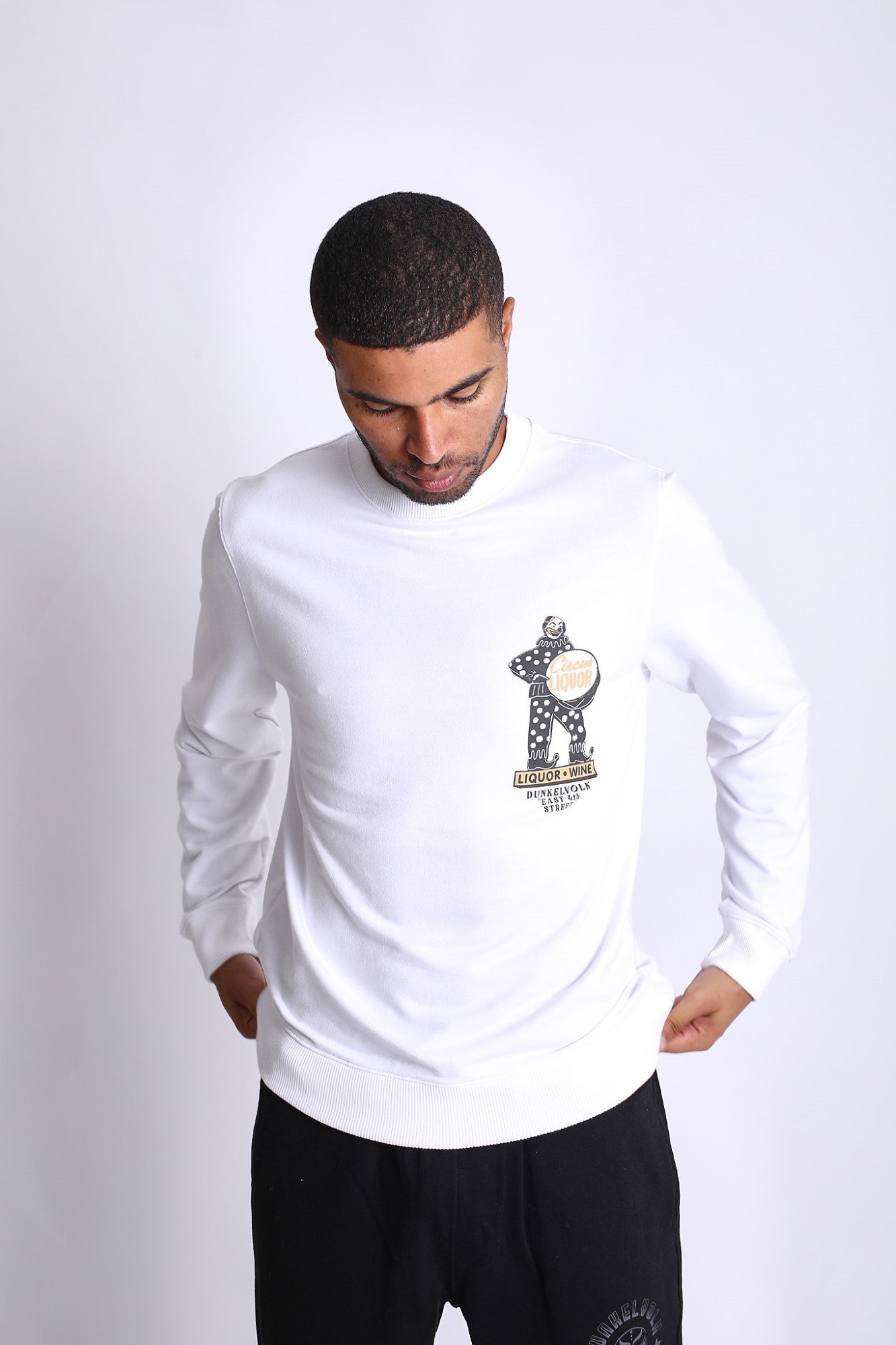 Polera para Hombre Dunkelvolk CREW NECK FRANCYNE CREW FT WHT