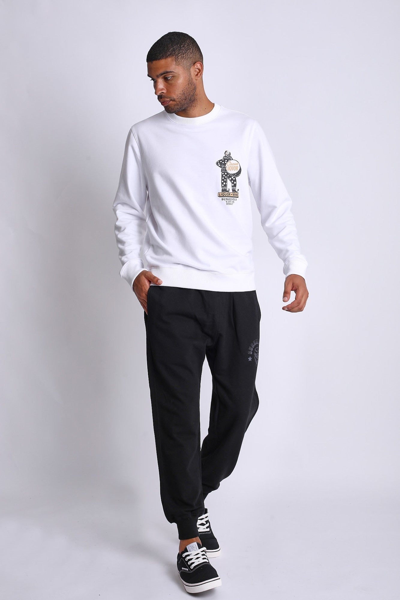 Polera para Hombre Dunkelvolk CREW NECK FRANCYNE CREW FT WHT