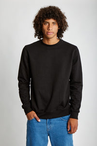 Polera para Hombre DUNKELVOLK CREW NECK SIMPLE FLEECE BLK