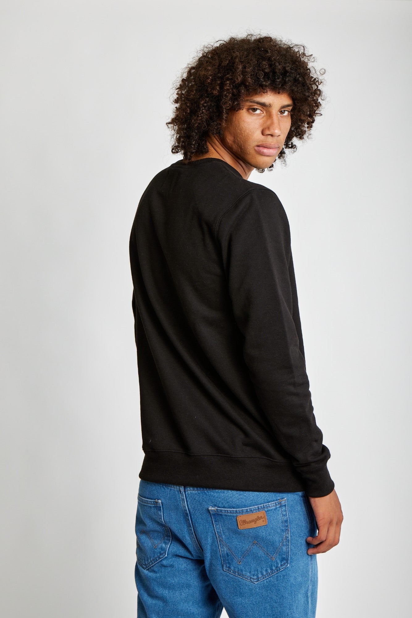 Polera para Hombre DUNKELVOLK CREW NECK SIMPLE FLEECE BLK