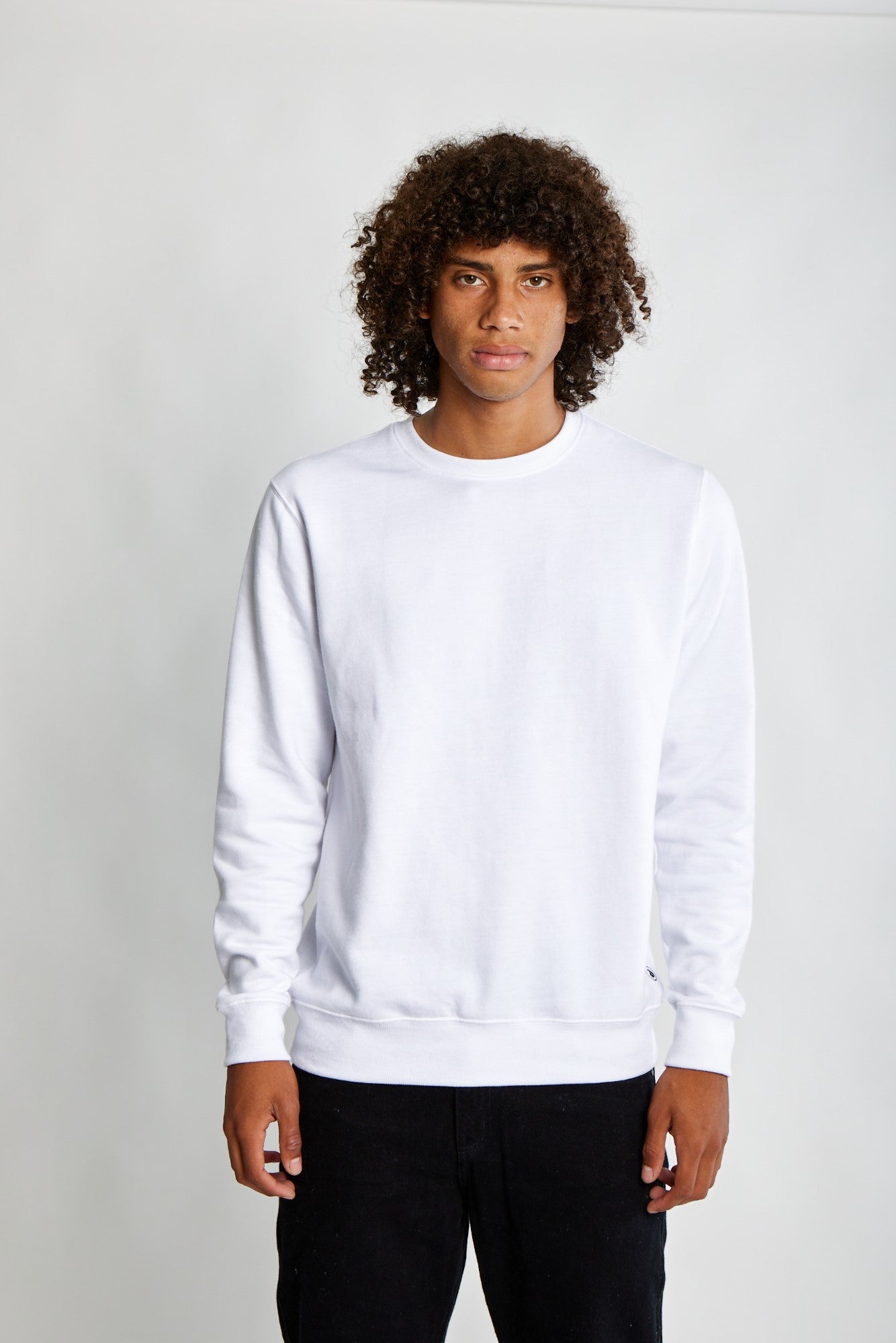 Polera para Hombre DUNKELVOLK CREW NECK SIMPLE FLEECE WHT