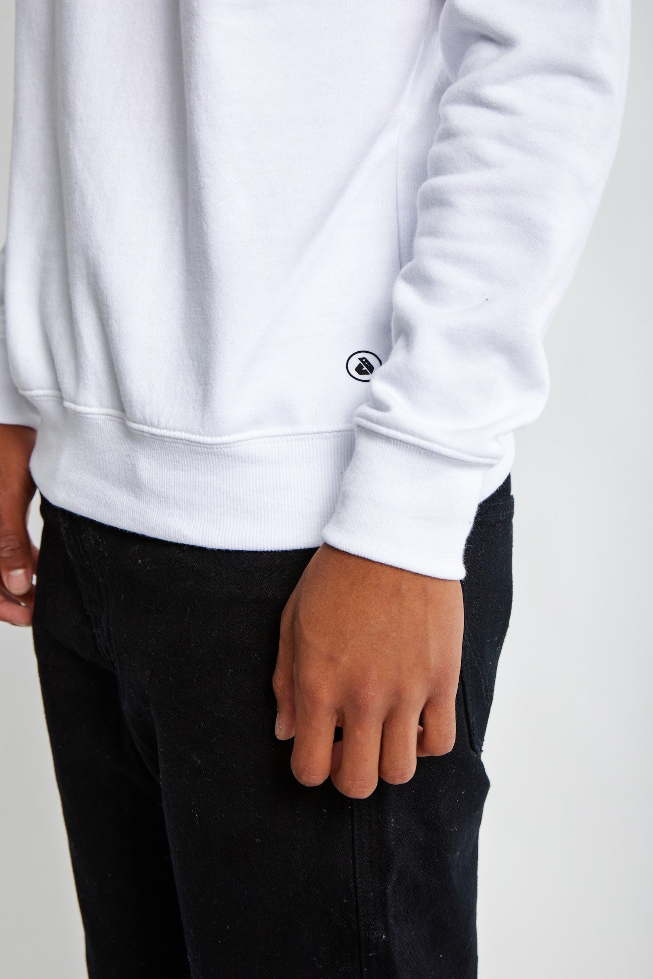 Polera para Hombre DUNKELVOLK CREW NECK SIMPLE FLEECE WHT
