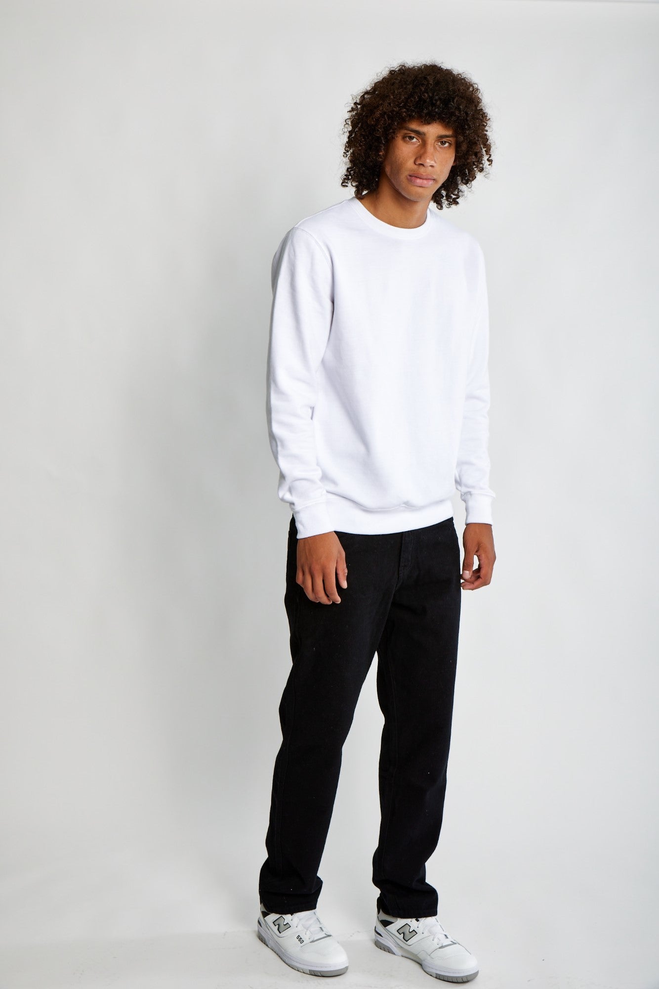 Polera para Hombre DUNKELVOLK CREW NECK SIMPLE FLEECE WHT