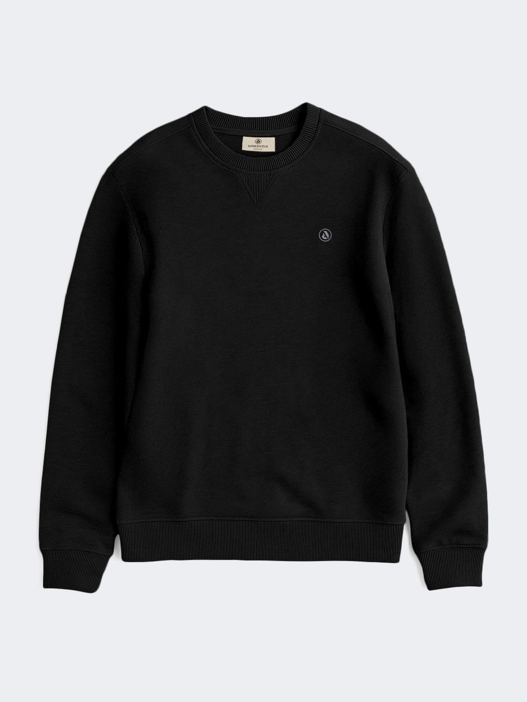 Polera Dunkelvolk Simple Crew FR Negro, Hombre