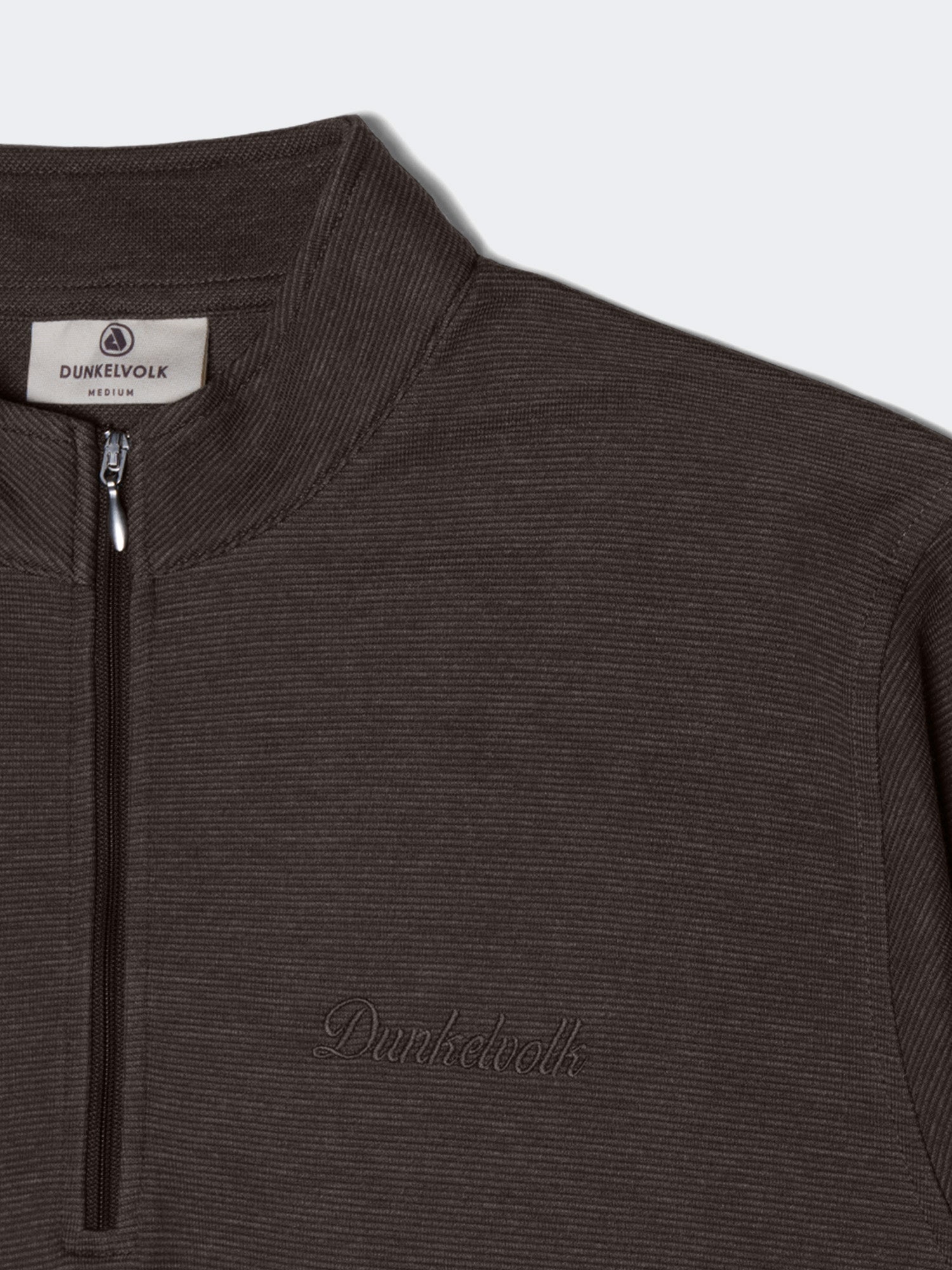 Polera DUNKELVOLK DUNK Quarter Zip Chocolate, Hombre - foto 3