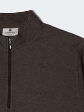 Cargar imagen en el visor de la galería, Polera DUNKELVOLK DUNK Quarter Zip Chocolate, Hombre - foto 3
