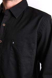 Camisa para Hombre Dunkelvolk SHIRT LS OXFORD BLK
