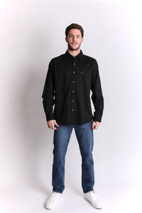 Camisa para Hombre Dunkelvolk SHIRT LS OXFORD BLK