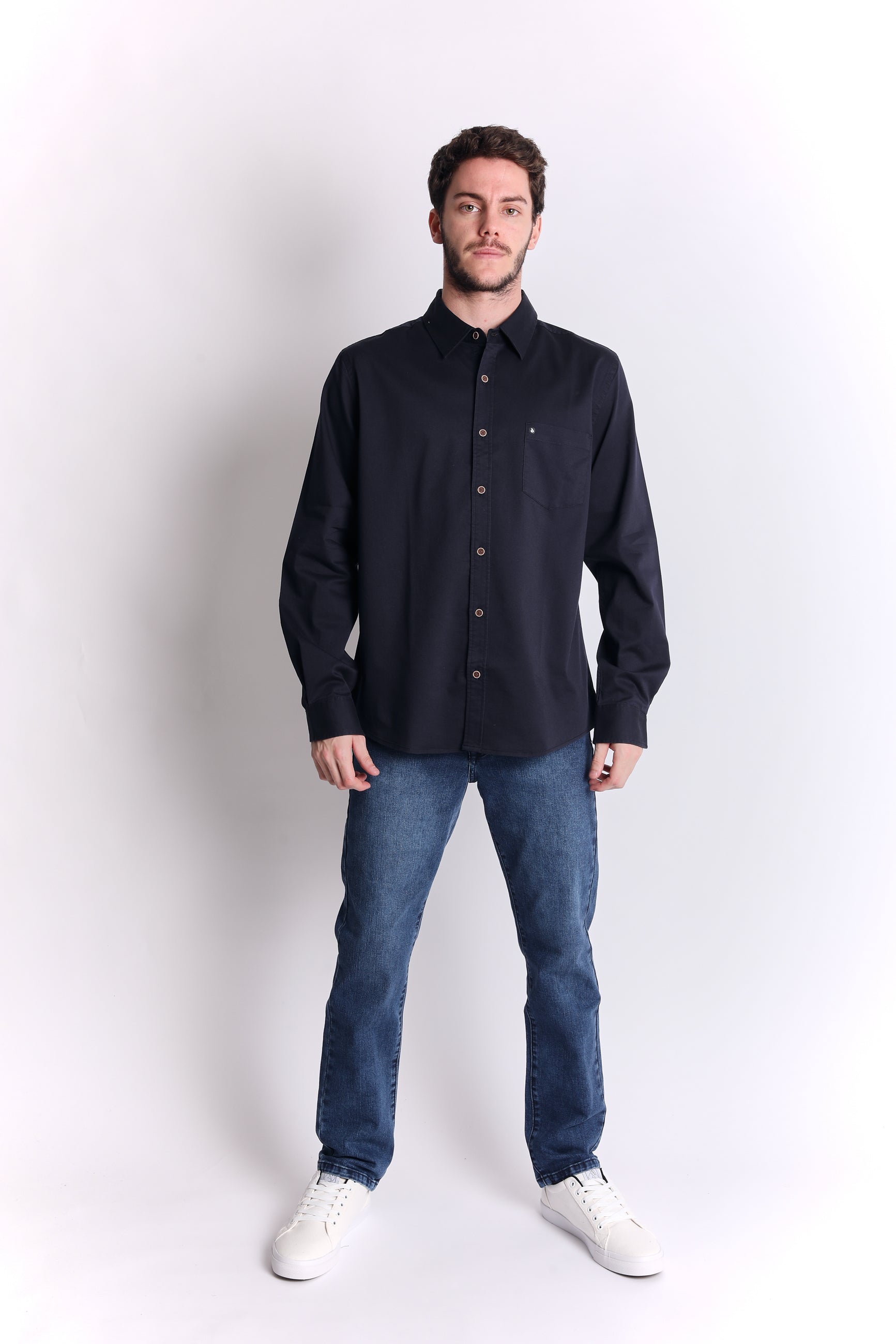 Camisa para Hombre Dunkelvolk SHIRT LS OXFORD NVY