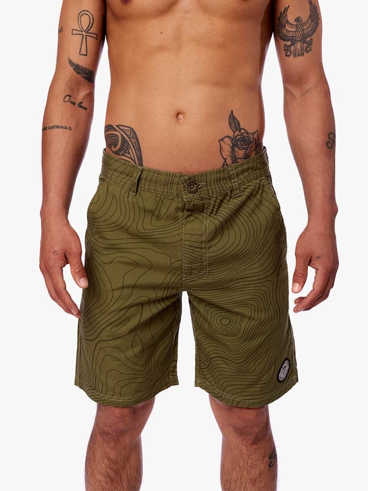 Short para Hombre DUNKELVOLK DRILL FULL PRINT RADAR ARMY