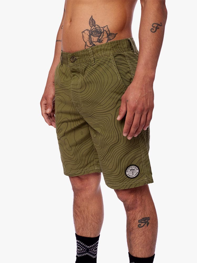 Short para Hombre DUNKELVOLK DRILL FULL PRINT RADAR ARMY