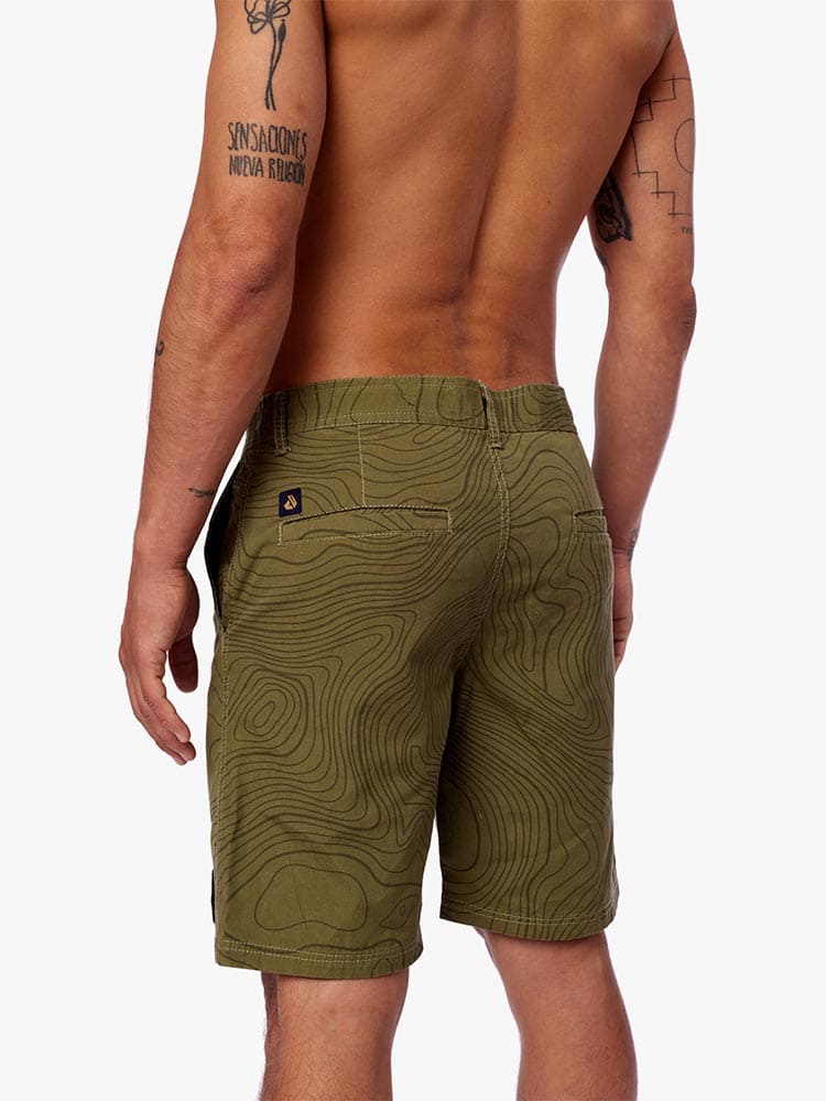 Short para Hombre DUNKELVOLK DRILL FULL PRINT RADAR ARMY