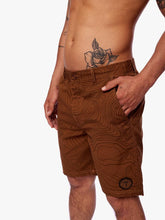 Cargar imagen en el visor de la galería, Short para Hombre DUNKELVOLK DRILL FULL PRINT RADAR 18&quot; CAST
