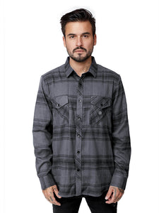 Camisa para Hombre DUNKELVOLK FLANNEL TEXAS SHIRT NGR