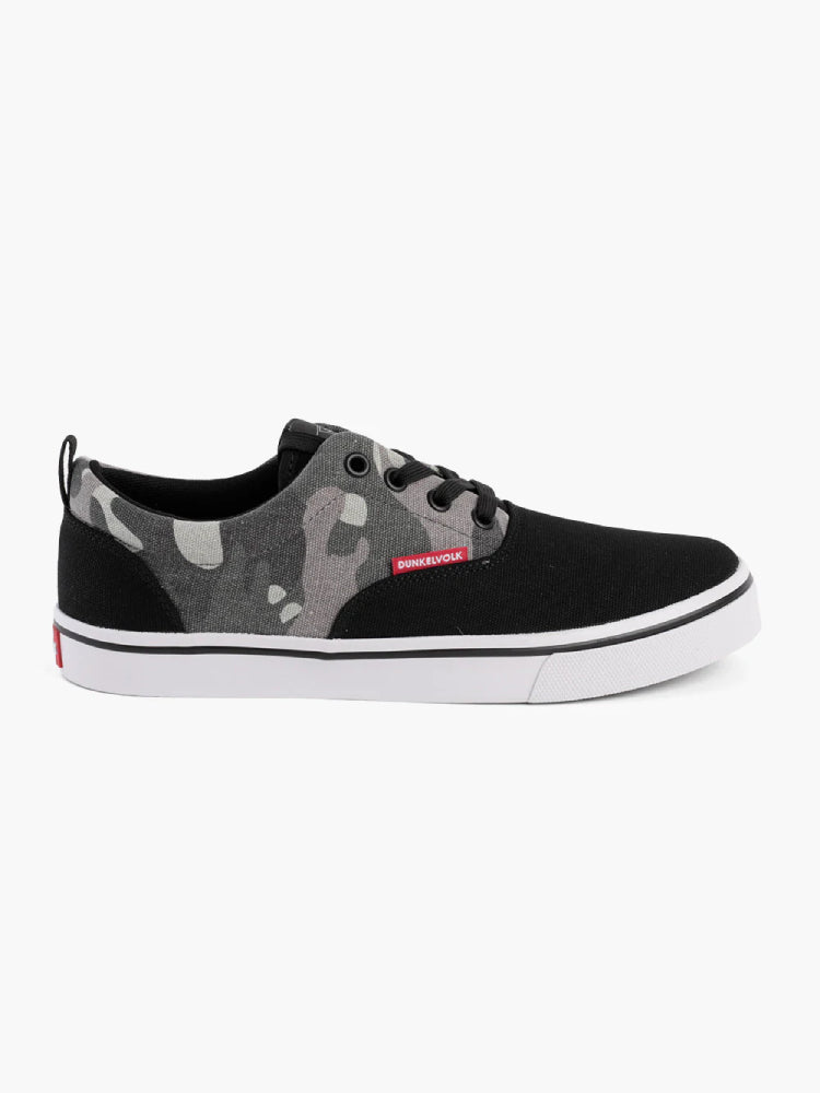 Zapatillas DUNKELVOLK Cosmic camufladas de canvas, vista lateral
