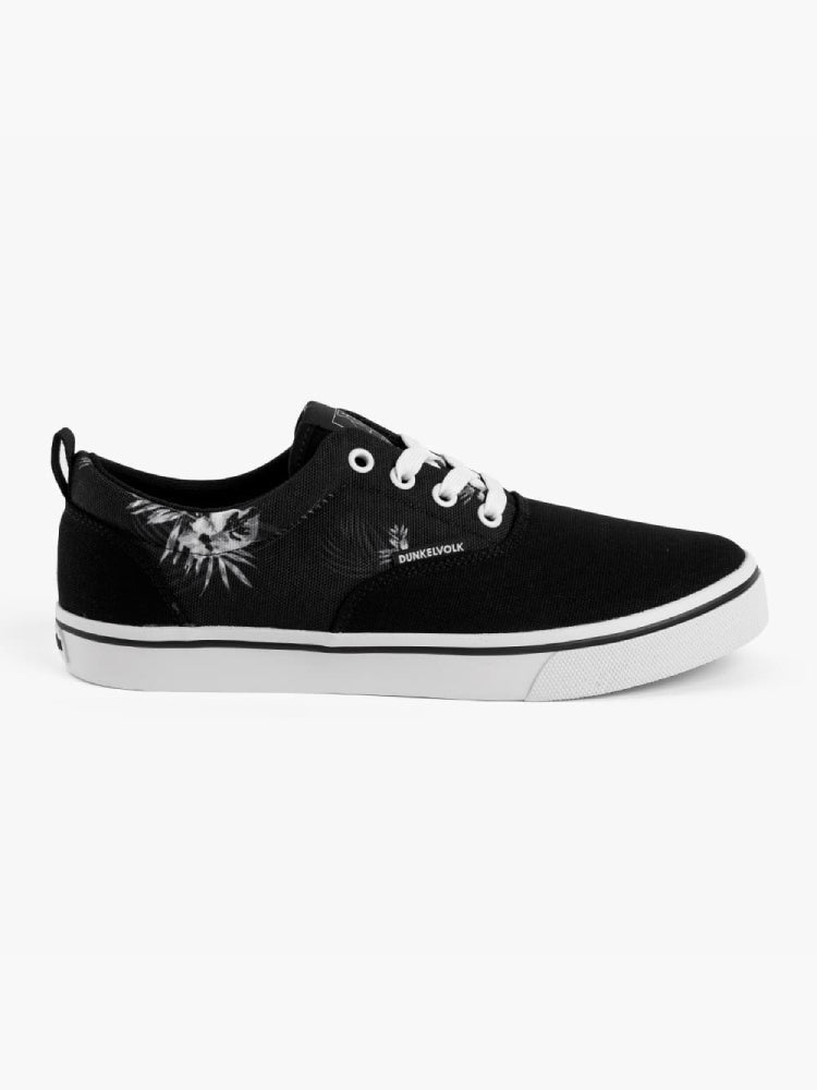 Zapatillas DUNKELVOLK Cosmic negras de canvas, vista lateral