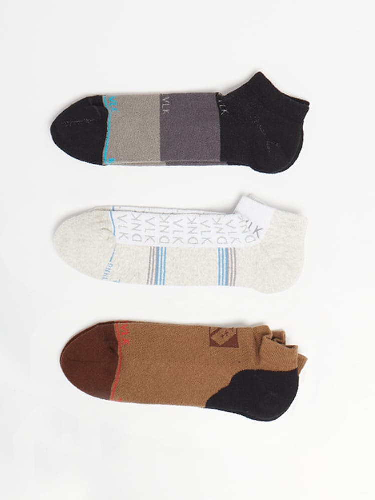 Medias para Hombre Dunkelvolk LINER TRIPACK LETTER MULTI