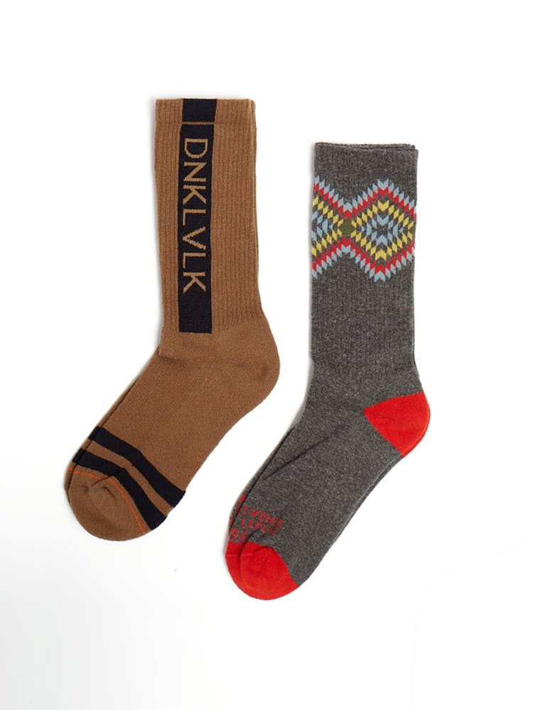 Media para Hombre DUNKELVOLK MID-CALF BIPACK ROMBO MULTI