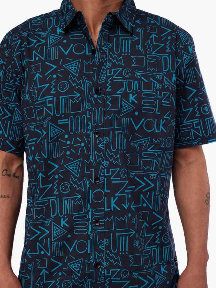 Camisa para Hombre DUNKELVOLK CLASSIC ETNIA CLASSIC SHIRT NVY