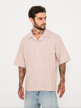 Cargar imagen en el visor de la galería, Camisas Manga Corta para Hombre DUNKELVOLK HABANA Beige
