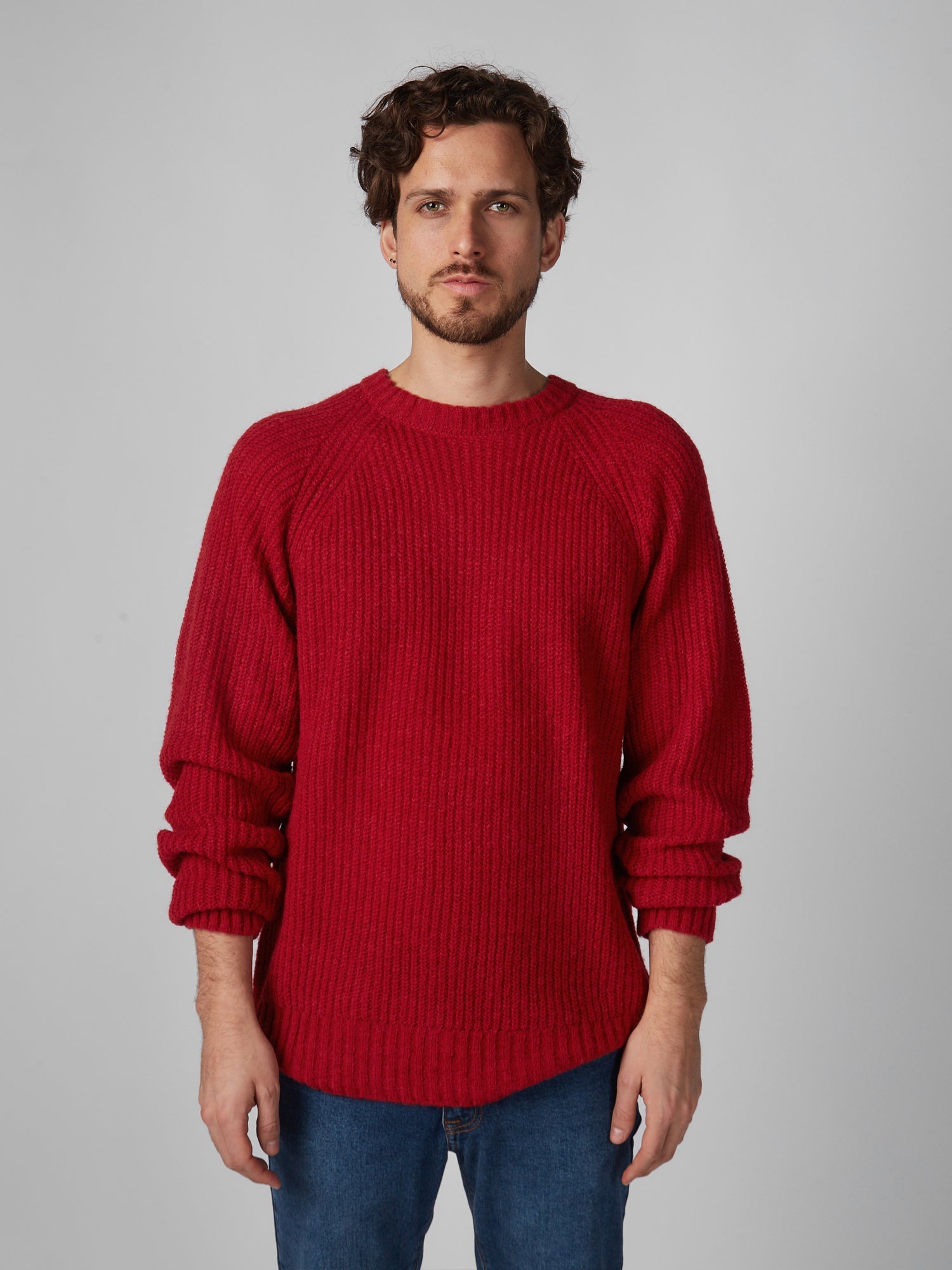 Chompa para Hombre DUNKELVOLK PREMIUM DUNK BABY ALPACA RED