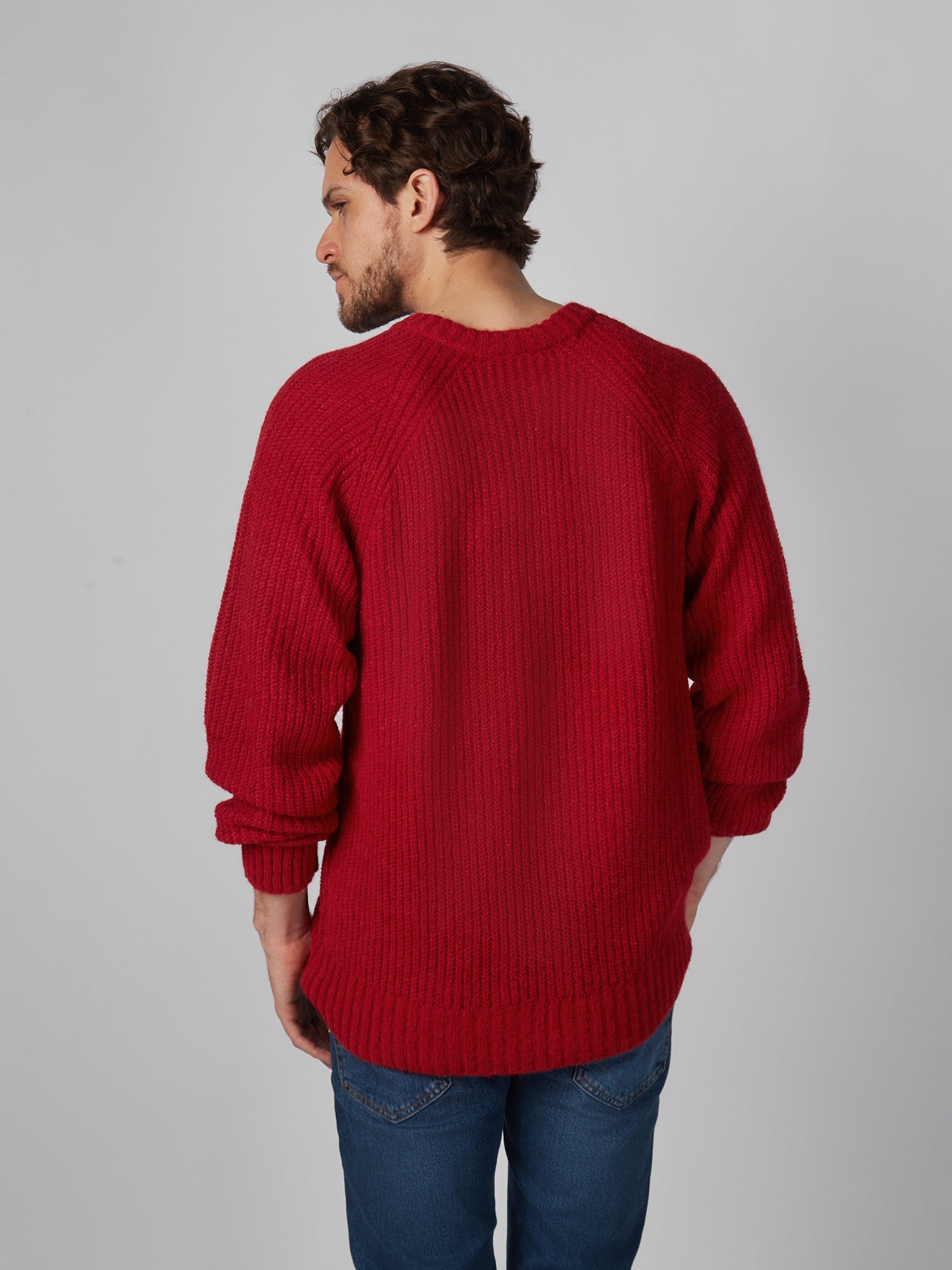 Chompa para Hombre DUNKELVOLK PREMIUM DUNK BABY ALPACA RED