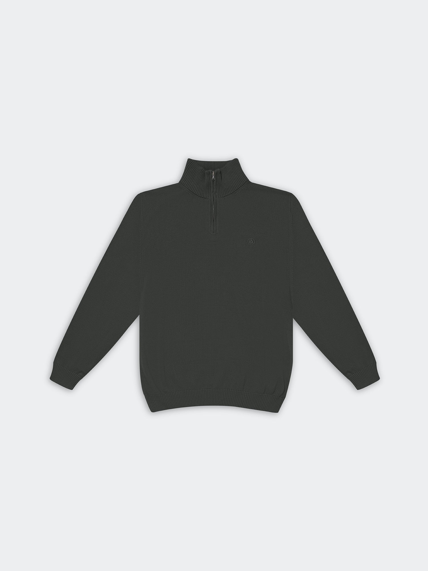 Sweater para Hombre DUNKELVOLK PIMA QUARTER ZIP Negro