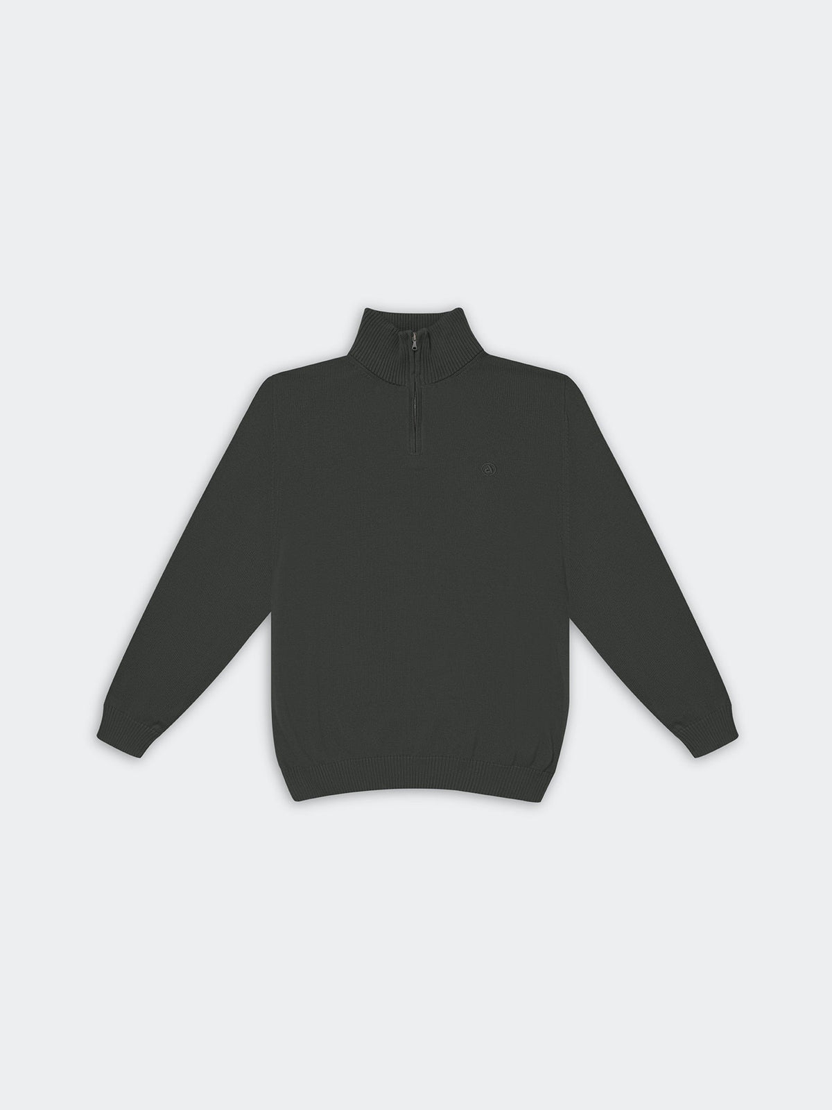 Sweater para Hombre DUNKELVOLK PIMA QUARTER ZIP Negro
