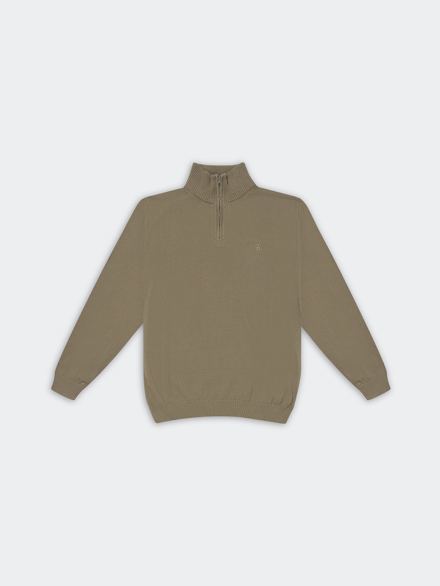 Sweater para Hombre DUNKELVOLK PIMA QUARTER ZIP Verde