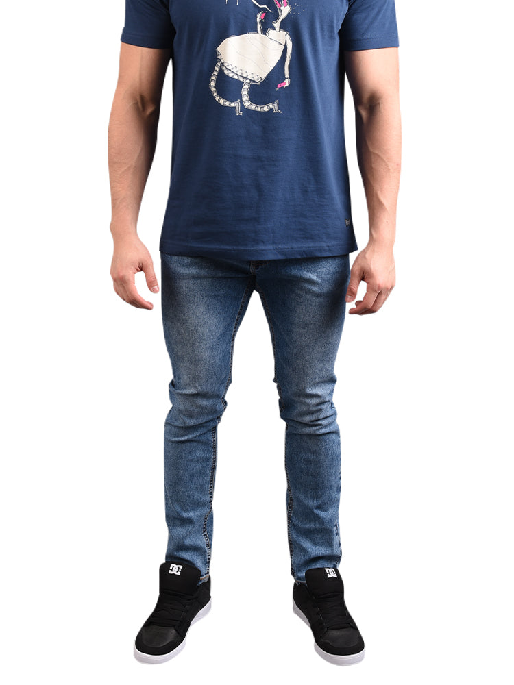 Jean para Hombre DUNKELVOLK SKINNY LEGO2 AZUL