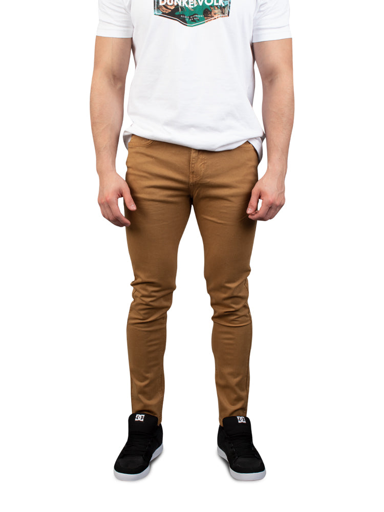 Pantalón para Hombre DUNKELVOLK SKINNY TRANSIT CAMELLO