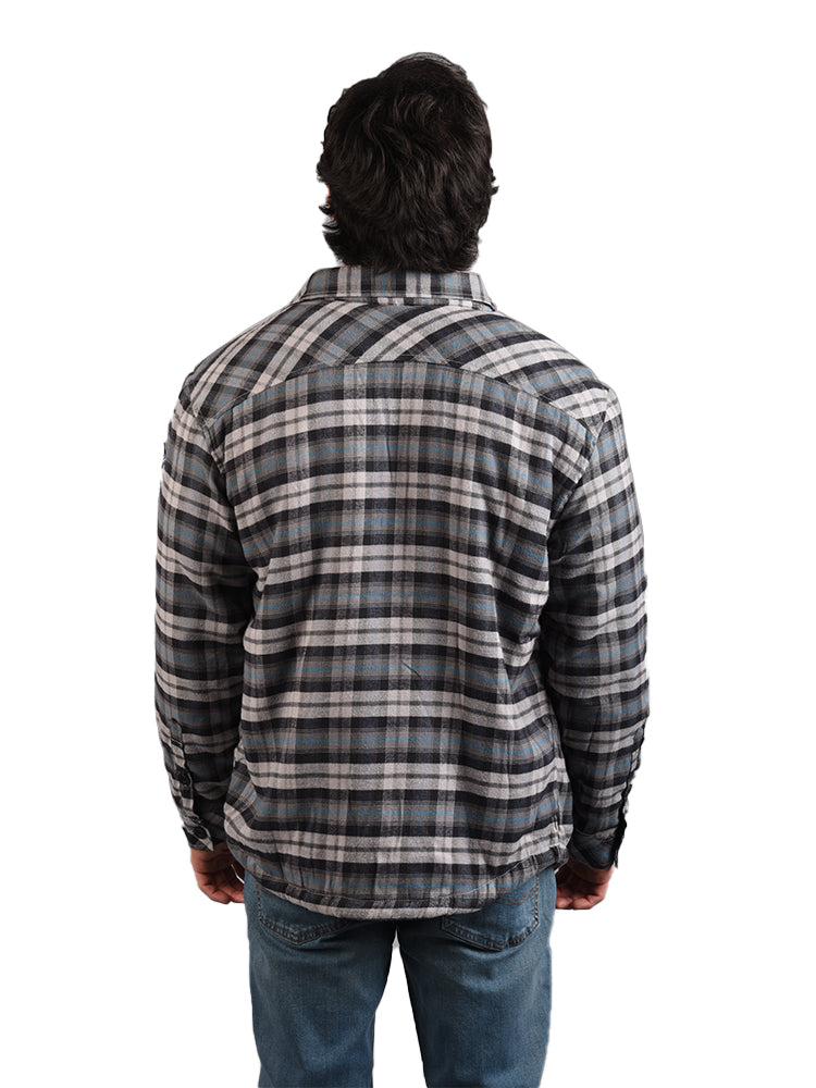 Camisa para Hombre DUNKELVOLK FLANNEL STANFORD GRIS