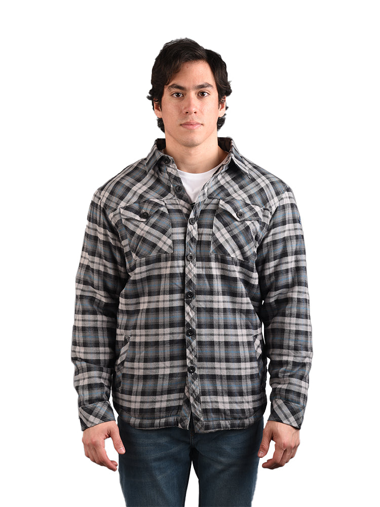 Camisa para Hombre DUNKELVOLK FLANNEL STANFORD GRIS