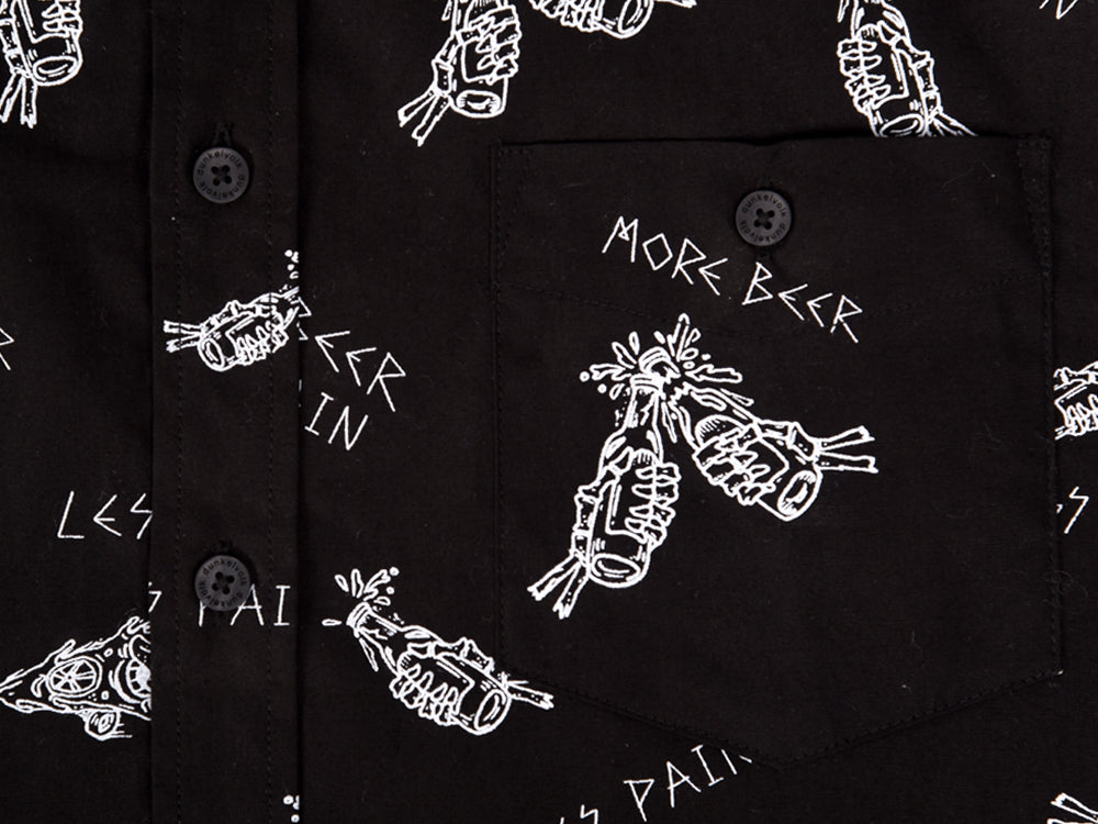 Camisa para Hombre DUNKELVOLK SHIRT SS BEER NEGRO