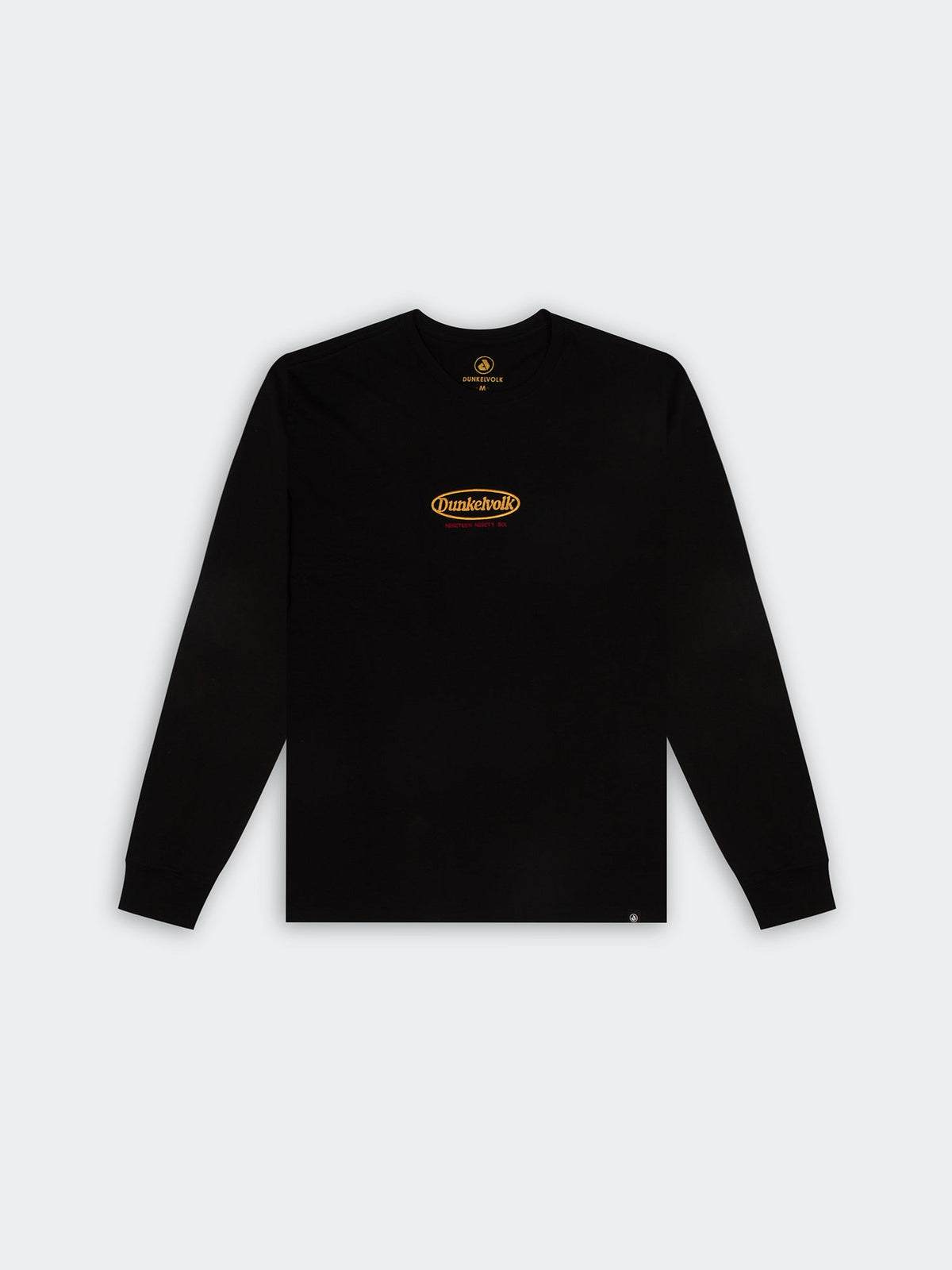 Polo DUNKELVOLK Vintage Dunk Logo negro, vista frontal