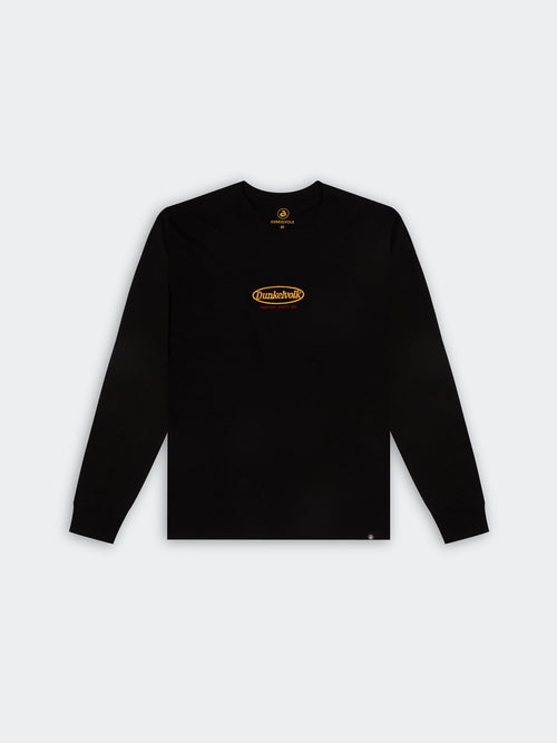 Polo DUNKELVOLK Vintage Dunk Logo negro, vista frontal