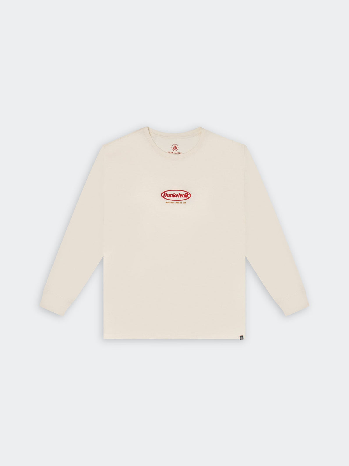 Polo DUNKELVOLK Vintage Dunk Logo crema, vista frontal